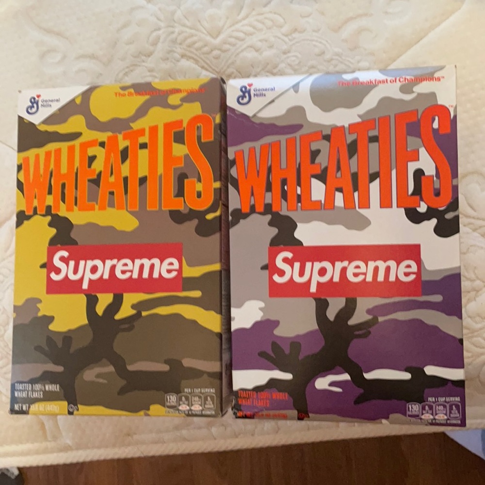 Supreme Wheaties Cereal Box Purple & Orange set 2